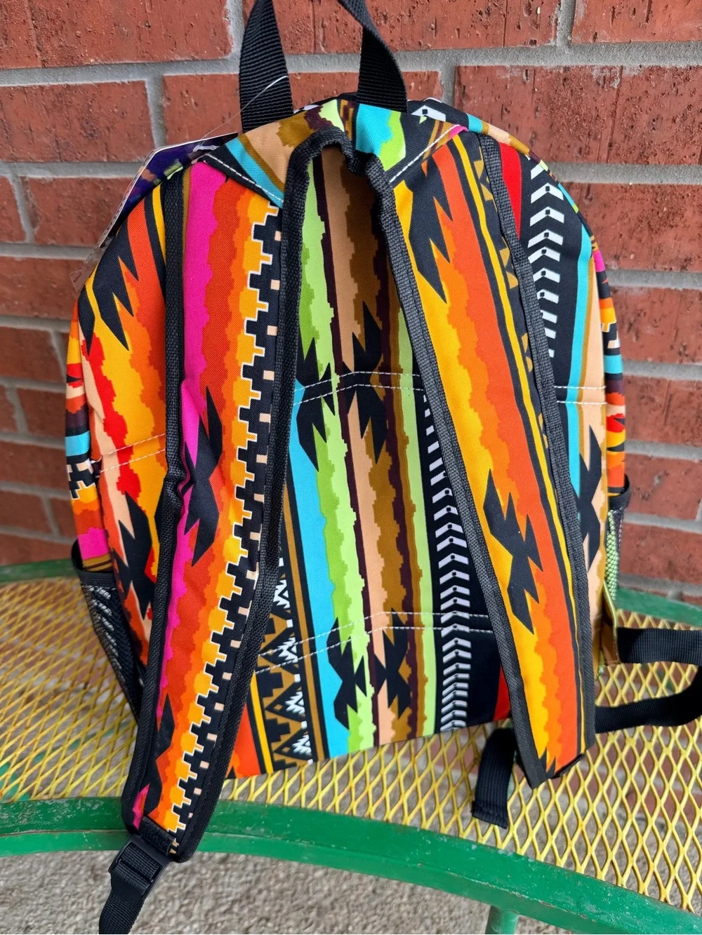 NWT NGIL VIBRANT Multi-Color Aztec Print Backpack